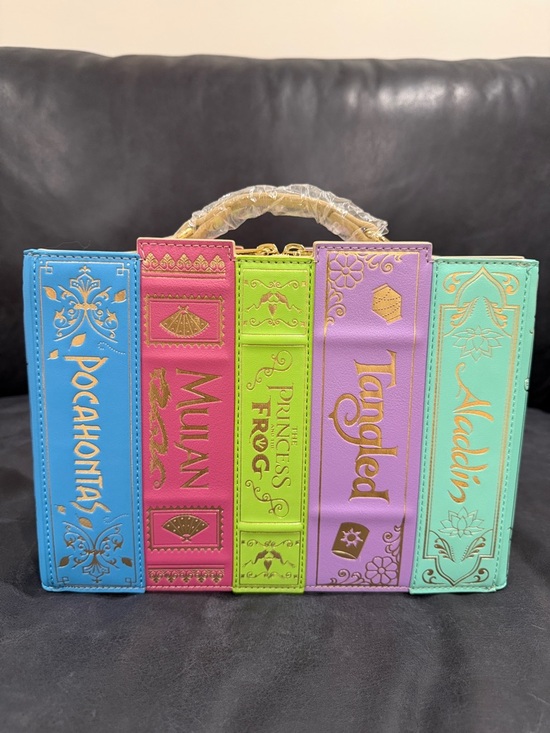Loungefly Handbags - Stitch Shoppe by Loungefly Book-Style Novelty Tote Bag Disney Princess Inspired